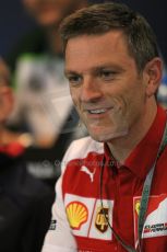 World © Octane Photographic Ltd. Friday 22nd August 2014. Belgian GP, Spa-Francorchamps Formula 1 FIA Press Conference. Scuderia Ferrari Engineer- James Allison. Digital Ref: 1082LB1D8173