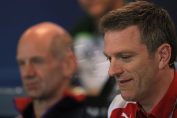 World © Octane Photographic Ltd. Friday 22nd August 2014. Belgian GP, Spa-Francorchamps Formula 1 FIA Press Conference. Scuderia Ferrari Engineer- James Allison. Digital Ref: 1082LB1D8183