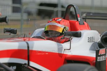 World © Octane Photographic Ltd. Cooper Tyres British Formula 3 (F3). Rockingham - Qualifying, Sunday 4th May 2014. Dallara F312 Mercedes HWA - Hong Wei "Martin" Cao - Fortec Motorsports. Digital Ref : 0920lb1d1467