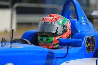 World © Octane Photographic Ltd. Cooper Tyres British Formula 3 (F3). Rockingham - Qualifying, Sunday 4th May 2014. Dallara F312 Mercedes HWA – Andy Chang - Double R Racing. Digital Ref : 0920lb1d1491