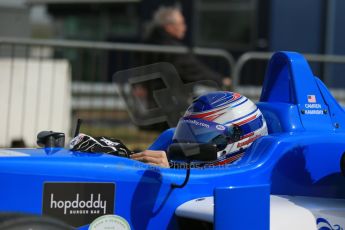 World © Octane Photographic Ltd. Cooper Tyres British Formula 3 (F3). Rockingham - Qualifying, Sunday 4th May 2014. Dallara F308 Mercedes HWA – Camren Kaminsky - Double R Racing. Digital Ref : 0920lb1d1496