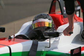 World © Octane Photographic Ltd. Cooper Tyres British Formula 3 (F3). Rockingham - Qualifying, Sunday 4th May 2014. Dallara F312 Mercedes HWA – Sam Macleod - Fortec Motorsports. Digital Ref : 0920lb1d1513