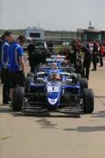 World © Octane Photographic Ltd. Cooper Tyres British Formula 3 (F3). Rockingham - Qualifying, Sunday 4th May 2014. Dallara F310 Volkswagen - Peter Li Zhi Cong - Carlin. Digital Ref : 0920lb1d1518