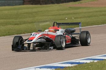 World © Octane Photographic Ltd. Cooper Tyres British Formula 3 (F3). Rockingham - Qualifying, Sunday 4th May 2014. Dallara F312 Mercedes HWA - Hong Wei "Martin" Cao - Fortec Motorsports. Digital Ref : 0920lb1d1728