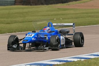 World © Octane Photographic Ltd. Cooper Tyres British Formula 3 (F3). Rockingham - Qualifying, Sunday 4th May 2014. Dallara F308 Mercedes HWA – Camren Kaminsky - Double R Racing. Digital Ref : 0920lb1d1735