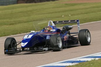 World © Octane Photographic Ltd. Cooper Tyres British Formula 3 (F3). Rockingham - Qualifying, Sunday 4th May 2014. Dallara F310 Volkswagen - Peter Li Zhi Cong - Carlin. Digital Ref : 0920lb1d1745