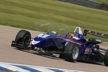World © Octane Photographic Ltd. Cooper Tyres British Formula 3 (F3). Rockingham - Qualifying, Sunday 4th May 2014. Dallara F310 Volkswagen - Peter Li Zhi Cong - Carlin. Digital Ref : 0920lb1d1784