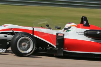 World © Octane Photographic Ltd. Cooper Tyres British Formula 3 (F3). Rockingham - Qualifying, Sunday 4th May 2014. Dallara F312 Mercedes HWA – Matt Rao - Fortec Motorsports. Digital Ref : 0920lb1d1798