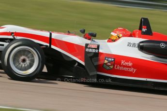World © Octane Photographic Ltd. Cooper Tyres British Formula 3 (F3). Rockingham - Qualifying, Sunday 4th May 2014. Dallara F312 Mercedes HWA - Hong Wei "Martin" Cao - Fortec Motorsports. Digital Ref : 0920lb1d1807
