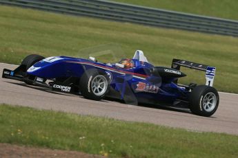 World © Octane Photographic Ltd. Cooper Tyres British Formula 3 (F3). Rockingham - Qualifying, Sunday 4th May 2014. Dallara F310 Volkswagen - Peter Li Zhi Cong - Carlin. Digital Ref : 0920lb1d1882