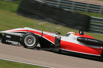 World © Octane Photographic Ltd. Cooper Tyres British Formula 3 (F3). Rockingham - Qualifying, Sunday 4th May 2014. Dallara F312 Mercedes HWA – Matt Rao - Fortec Motorsports. Digital Ref : 0920lb1d1902