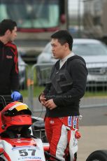 World © Octane Photographic Ltd. Cooper Tyres British Formula 3 (F3). Rockingham - Race, Sunday 4th May 2014. Dallara F312 Mercedes HWA - Hong Wei “Martin” Cao – Fortec Motorsports. Digital Ref : 0921lb1d1929
