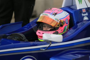World © Octane Photographic Ltd. Cooper Tyres British Formula 3 (F3). Rockingham - Race, Sunday 4th May 2014. Dallara F310 Volkswagen – Alice Powell – Carlin. Digital Ref : 0921lb1d1952