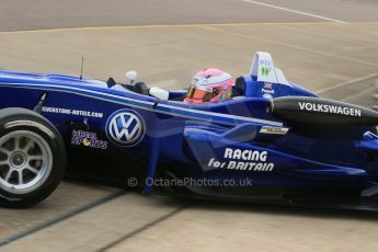 World © Octane Photographic Ltd. Cooper Tyres British Formula 3 (F3). Rockingham - Race, Sunday 4th May 2014. Dallara F310 Volkswagen – Alice Powell – Carlin. Digital Ref : 0921lb1d1972