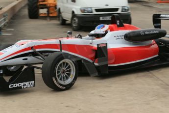 World © Octane Photographic Ltd. Cooper Tyres British Formula 3 (F3). Rockingham - Race, Sunday 4th May 2014. Dallara F312 Mercedes HWA – Matt Rao – Fortec Motorsports. Digital Ref : 0921lb1d1996