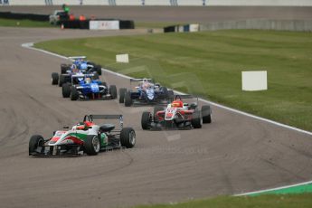 World © Octane Photographic Ltd. Cooper Tyres British Formula 3 (F3). Rockingham - Race, Sunday 4th May 2014. Dallara F312 Mercedes HWA – Sam MacLeod – Fortec Motorsports. Digital Ref : 0921lb1d2076