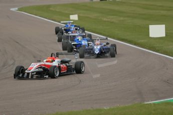 World © Octane Photographic Ltd. Cooper Tyres British Formula 3 (F3). Rockingham - Race, Sunday 4th May 2014. Dallara F312 Mercedes HWA - Hong Wei “Martin” Cao – Fortec Motorsports. Digital Ref : 0921lb1d2081