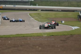 World © Octane Photographic Ltd. Cooper Tyres British Formula 3 (F3). Rockingham - Race, Sunday 4th May 2014. Dallara F312 Mercedes HWA – Sam MacLeod – Fortec Motorsports. Digital Ref : 0921lb1d2091