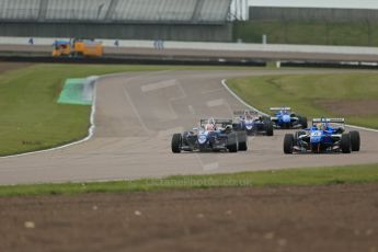 World © Octane Photographic Ltd. Cooper Tyres British Formula 3 (F3). Rockingham - Race, Sunday 4th May 2014. Dallara F310 Volkswagen – Alice Powell – Carlin. Digital Ref : 0921lb1d2099