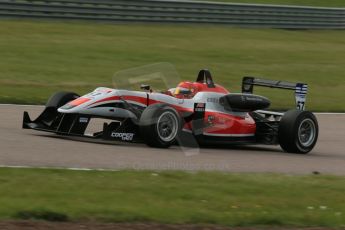 World © Octane Photographic Ltd. Cooper Tyres British Formula 3 (F3). Rockingham - Race, Sunday 4th May 2014. Dallara F312 Mercedes HWA - Hong Wei “Martin” Cao – Fortec Motorsports. Digital Ref : 0921lb1d2235