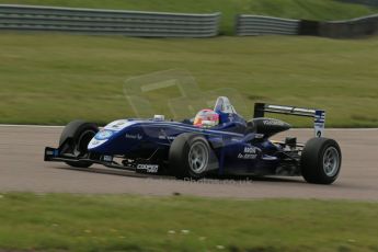 World © Octane Photographic Ltd. Cooper Tyres British Formula 3 (F3). Rockingham - Race, Sunday 4th May 2014. Dallara F310 Volkswagen – Alice Powell – Carlin. Digital Ref : 0921lb1d2247