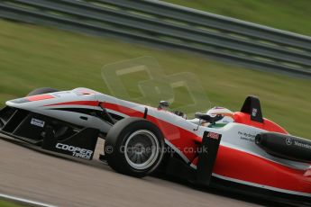 World © Octane Photographic Ltd. Cooper Tyres British Formula 3 (F3). Rockingham - Race, Sunday 4th May 2014. Dallara F312 Mercedes HWA – Matt Rao – Fortec Motorsports. Digital Ref : 0921lb1d2261