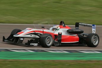 World © Octane Photographic Ltd. Cooper Tyres British Formula 3 (F3). Rockingham - Race, Sunday 4th May 2014. Dallara F312 Mercedes HWA – Matt Rao – Fortec Motorsports. Digital Ref : 0921lb1d2343