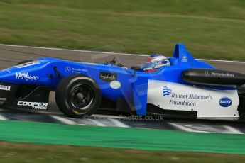 World © Octane Photographic Ltd. Cooper Tyres British Formula 3 (F3). Rockingham - Race, Sunday 4th May 2014. Dallara F308 Mercedes HWA – Camren Kaminsky – Double R Racing. Digital Ref : 0921lb1d2354
