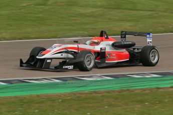 World © Octane Photographic Ltd. Cooper Tyres British Formula 3 (F3). Rockingham - Race, Sunday 4th May 2014. Dallara F312 Mercedes HWA - Hong Wei “Martin” Cao – Fortec Motorsports. Digital Ref : 0921lb1d2370