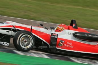 World © Octane Photographic Ltd. Cooper Tyres British Formula 3 (F3). Rockingham - Race, Sunday 4th May 2014. Dallara F312 Mercedes HWA - Hong Wei “Martin” Cao – Fortec Motorsports. Digital Ref : 0921lb1d2374