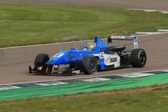 World © Octane Photographic Ltd. Cooper Tyres British Formula 3 (F3). Rockingham - Race, Sunday 4th May 2014.  Dallara F312 Mercedes HWA – Andy Chang – Double R Racing. Digital Ref : 0921lb1d2379