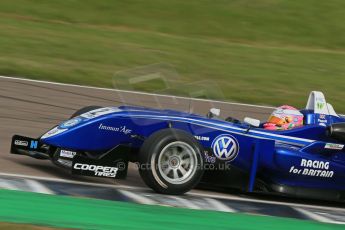 World © Octane Photographic Ltd. Cooper Tyres British Formula 3 (F3). Rockingham - Race, Sunday 4th May 2014. Dallara F310 Volkswagen – Alice Powell – Carlin. Digital Ref : 0921lb1d2391