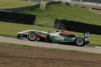 World © Octane Photographic Ltd. Cooper Tyres British Formula 3 (F3). Rockingham - Race, Sunday 4th May 2014. Dallara F312 Mercedes HWA – Sam MacLeod – Fortec Motorsports. Digital Ref : 0921lb1d2427