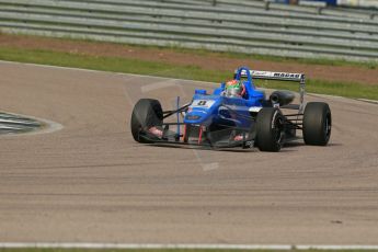 World © Octane Photographic Ltd. Cooper Tyres British Formula 3 (F3). Rockingham - Race, Sunday 4th May 2014.  Dallara F312 Mercedes HWA – Andy Chang – Double R Racing. Digital Ref : 0921lb1d2543