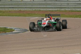 World © Octane Photographic Ltd. Cooper Tyres British Formula 3 (F3). Rockingham - Race, Sunday 4th May 2014. Dallara F312 Mercedes HWA – Sam MacLeod – Fortec Motorsports. Digital Ref : 0921lb1d2580