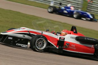 World © Octane Photographic Ltd. Cooper Tyres British Formula 3 (F3). Rockingham - Race, Sunday 4th May 2014. Dallara F312 Mercedes HWA - Hong Wei “Martin” Cao – Fortec Motorsports. Digital Ref : 0921lb1d2585