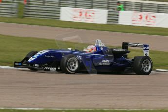 World © Octane Photographic Ltd. Cooper Tyres British Formula 3 (F3). Rockingham - Race, Sunday 4th May 2014. Dallara F310 Volkswagen – Alice Powell – Carlin. Digital Ref : 0921lb1d2631