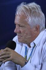 World © Octane Photographic Ltd. Thursday 3rd July 2014. FIA F1 Press Conference with Race Director Charlie Whiting. Digital Ref: 1007LB1D6766