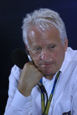 World © Octane Photographic Ltd. Thursday 3rd July 2014. FIA F1 Press Conference with Race Director Charlie Whiting. Digital Ref: 1007LB1D6774