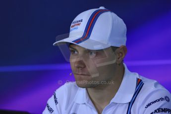 World © Octane Photographic Ltd. Thursday 3rd July 2014. FIA F1 Press Conference, Silverstone, UK. Williams Martini Racing – Valtteri Bottas Digital Ref: 1006LB1D6621