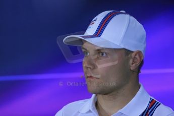 World © Octane Photographic Ltd. Thursday 3rd July 2014. FIA F1 Press Conference, Silverstone, UK. Williams Martini Racing – Valtteri Bottas Digital Ref: 1006LB1D6642