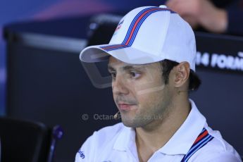 World © Octane Photographic Ltd. Thursday 3rd July 2014. FIA F1 Press Conference, Silverstone, UK. Williams Martini Racing – Felipe Massa. Digital Ref: 1006LB1D6648