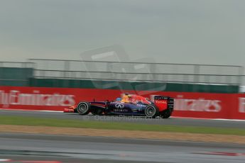 World © Octane Photographic Ltd. Saturday 5th July 2014. British GP, Silverstone, UK. Formula 1 Qualifying Parc Ferme. Infiniti Red Bull Racing RB10 - Sebastian Vettel. Digital Ref: 1020LB1D0044