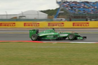 World © Octane Photographic Ltd. Saturday 5th July 2014. British GP, Silverstone, UK. - Formula 1 Qualifying. Caterham F1 Team CT05 – Kamui Kobayashi. Digital Ref: 1020LB1D3013