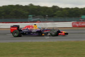 World © Octane Photographic Ltd. Saturday 5th July 2014. British GP, Silverstone, UK. Formula 1 Qualifying. Infiniti Red Bull Racing RB10 - Sebastian Vettel. Digital Ref: 1020LB1D3047