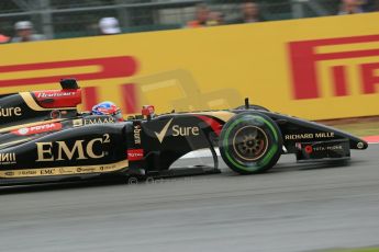 World © Octane Photographic Ltd. Saturday 5th July 2014. British GP, Silverstone, UK. - Formula 1 Qualifying. Lotus F1 Team E22 - Romain Grosjean. Digital Ref: 1020LB1D9531