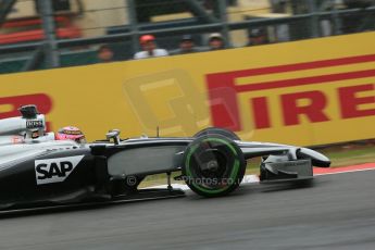 World © Octane Photographic Ltd. Saturday 5th July 2014. British GP, Silverstone, UK. - Formula 1 Qualifying. McLaren Mercedes MP4/29 - Jenson Button. Digital Ref: 1020LB1D9547