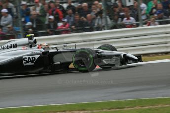 World © Octane Photographic Ltd. Saturday 5th July 2014. British GP, Silverstone, UK. - Formula 1 Qualifying. McLaren Mercedes MP4/29 – Kevin Magnussen. Digital Ref: 1020LB1D9567