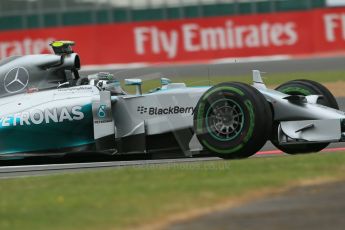 World © Octane Photographic Ltd. Saturday 5th July 2014. British GP, Silverstone, UK. - Formula 1 Qualifying. Mercedes AMG Petronas F1 W05 Hybrid - Nico Rosberg. Digital Ref: 1020LB1D9639