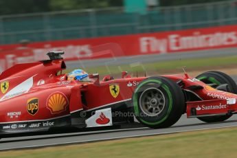 World © Octane Photographic Ltd. Saturday 5th July 2014. British GP, Silverstone, UK. - Formula 1 Qualifying. Scuderia Ferrari F14T - Fernando Alonso. Digital Ref: 1020LB1D9656